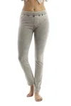 French Kyss Pull-on Jeggins In Charcoal In Pink