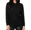 French Kyss Pullover Hoodie Jacket In Black In Black