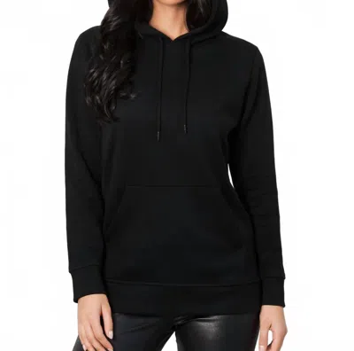 French Kyss Pullover Hoodie Jacket In Black
