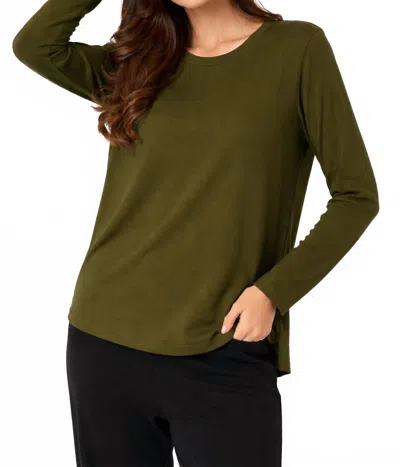 French Kyss Pullover Hoodie In Army In Green
