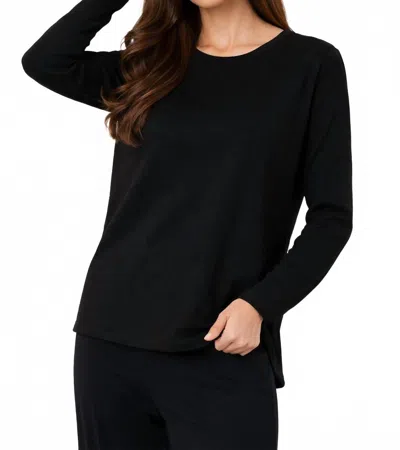 French Kyss Scoop Neck Top In Black