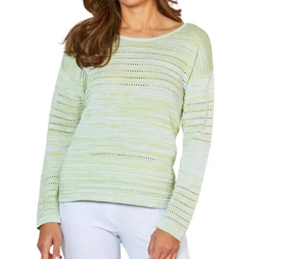 French Kyss Scoop Neck Top In Lime In Green