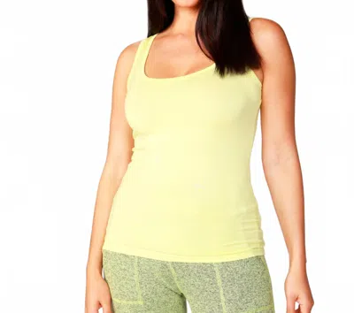 French Kyss Scoopneck Tank Top In Lime In Yellow
