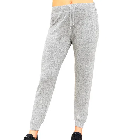 French Kyss Solid Jogger In Tin In Grey