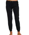 French Kyss Solid Jogger Pants In Black In Black