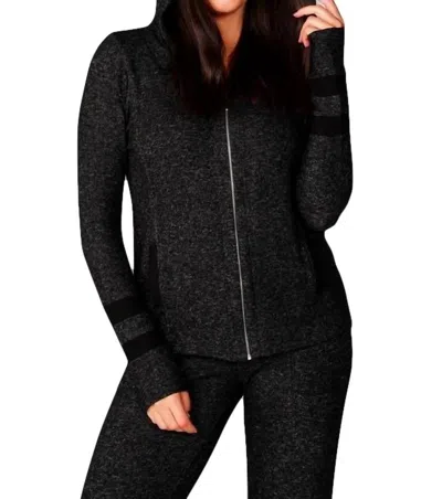 French Kyss Sporty Hoodie In Pepper In Multi