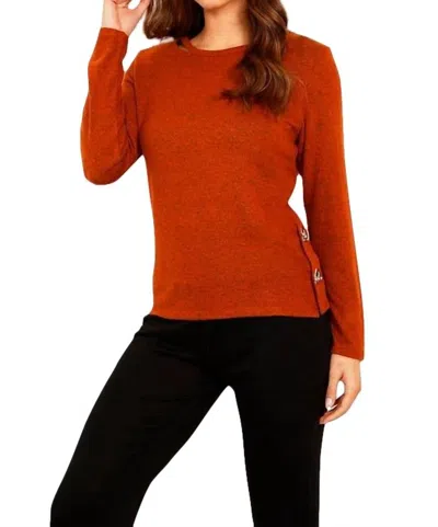 French Kyss Supersoft Grommet Top In Spice In White