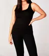 French Kyss Solid Tank Top In Black In Black