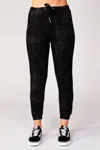 French Kyss Tie Dye Jogger In Oil In Black