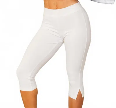 French Kyss Women's Capri Jegging In White