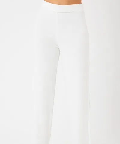 French Kyss Women's Solid Lounge Pant In Ivory In Multi