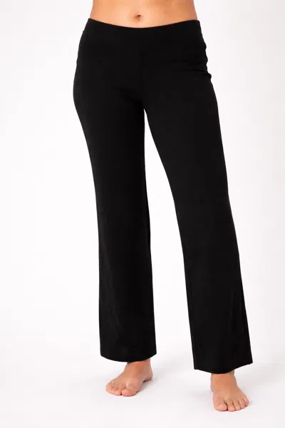 French Kyss Women's Wide Leg Ankle Pant In Black