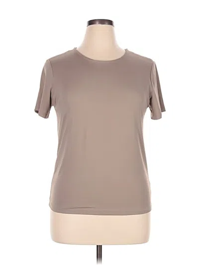Pre-owned French Laundry Active T-shirt In Brown