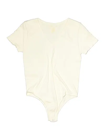 Pre-owned French Laundry Bodysuit In Ivory