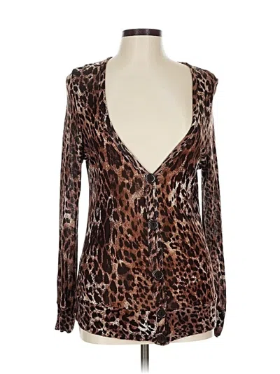 Pre-owned French Laundry Cardigan Sweater In Brown