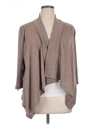 Pre-owned French Laundry Cardigan Sweater In Brown