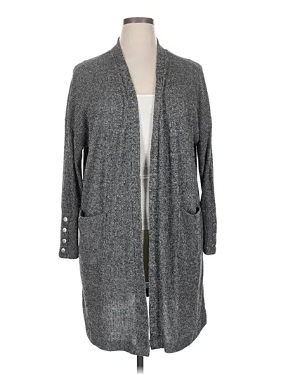 Pre-owned French Laundry Cardigan Sweater In Gray