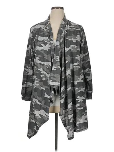 Pre-owned French Laundry Cardigan Sweater In Gray