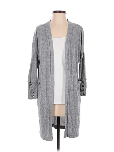 Pre-owned French Laundry Cardigan Sweater In Gray