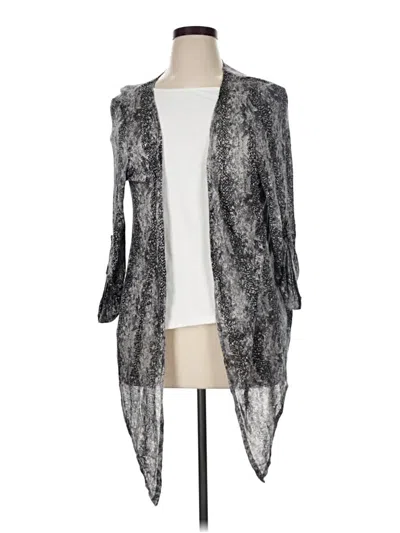 Pre-owned French Laundry Cardigan Sweater In Gray