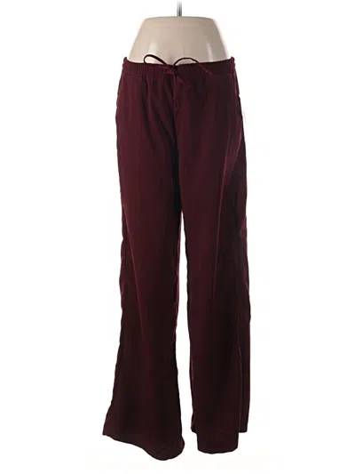 Pre-owned French Laundry Casual Pants In Burgundy