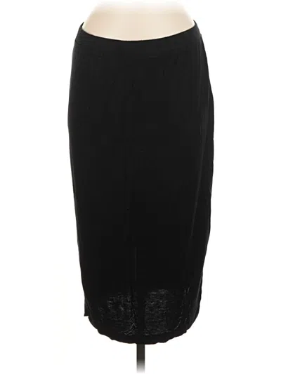 Pre-owned French Laundry Formal Skirt In Black