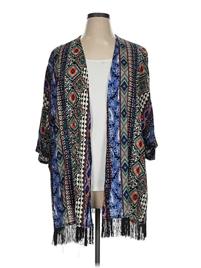 Pre-owned French Laundry Kimono In Blue