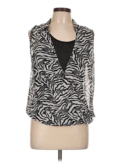 Pre-owned French Laundry Long Sleeve Blouse In Black