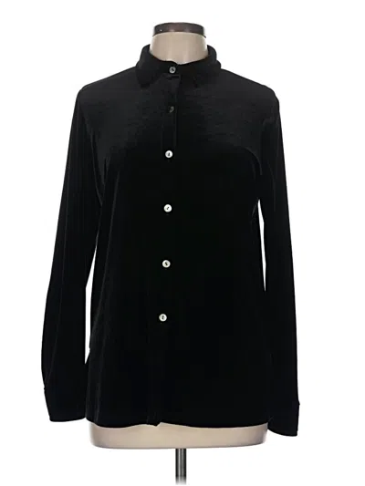 Pre-owned French Laundry Long Sleeve Blouse In Black