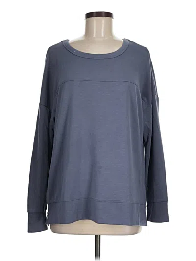 Pre-owned French Laundry Long Sleeve T-shirt In Blue