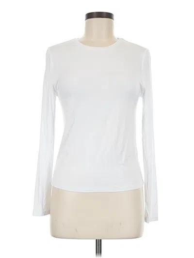 Pre-owned French Laundry Long Sleeve T-shirt In White