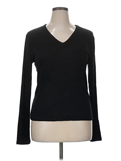 Pre-owned French Laundry Pullover Sweater In Black