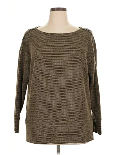 Pre-owned French Laundry Pullover Sweater In Brown