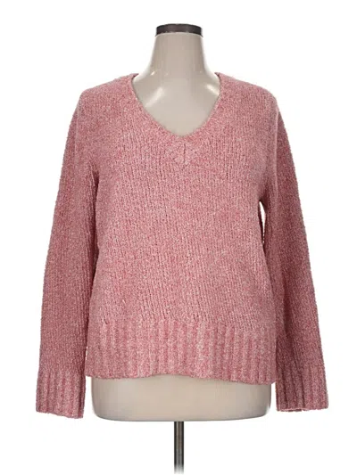 Pre-owned French Laundry Pullover Sweater In Pink