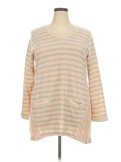 Pre-owned French Laundry Pullover Sweater In Tan