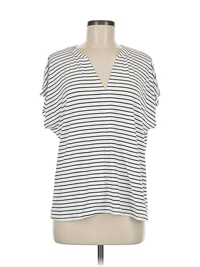 Pre-owned French Laundry Short Sleeve T-shirt In White