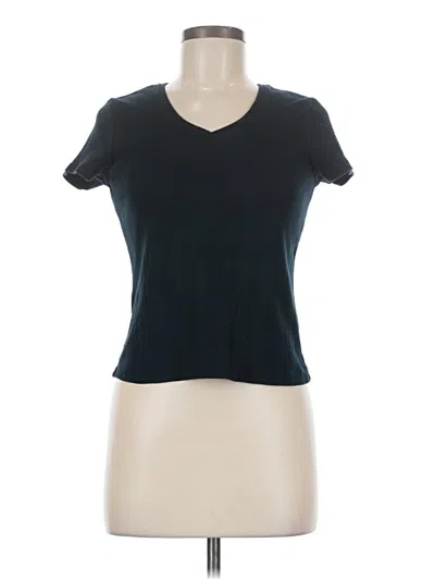Pre-owned French Laundry Short Sleeve T-shirt In Black