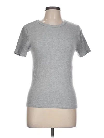 Pre-owned French Laundry Short Sleeve T-shirt In Gray