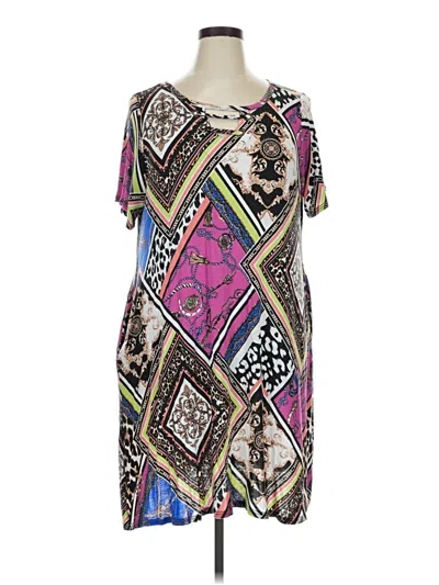 Pre-owned French Laundry Short Sleeve T-shirt In Purple