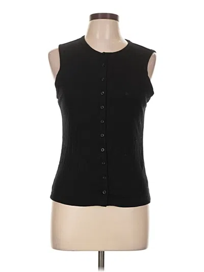 Pre-owned French Laundry Sleeveless Blouse In Black