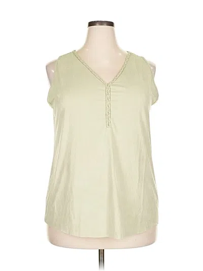 Pre-owned French Laundry Sleeveless Blouse In Green