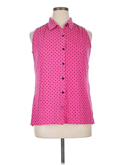 Pre-owned French Laundry Sleeveless Blouse In Pink