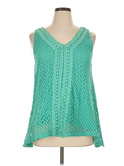 Pre-owned French Laundry Sleeveless Blouse In Teal