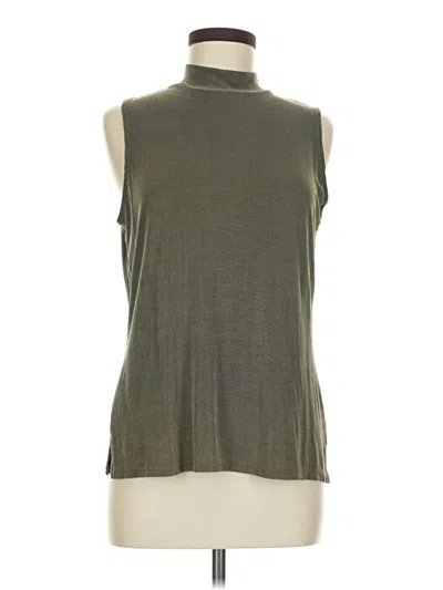 Pre-owned French Laundry Sleeveless Top Green Cowl Neck Tops