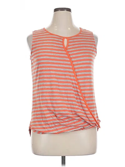 Pre-owned French Laundry Sleeveless T-shirt In Orange