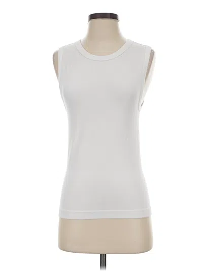 Pre-owned French Laundry Sleeveless T-shirt In White