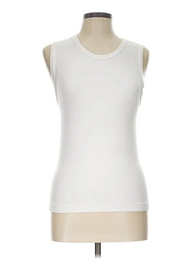 Pre-owned French Laundry Sleeveless T-shirt In White