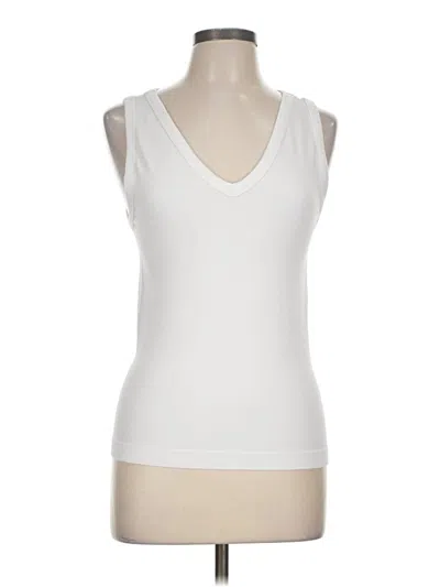 Pre-owned French Laundry Sleeveless T-shirt In White