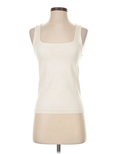 Pre-owned French Laundry Tank Top Ivory Strapless Neckline Tops