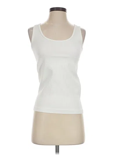 Pre-owned French Laundry Tank Top Ivory Strapless Neckline Tops